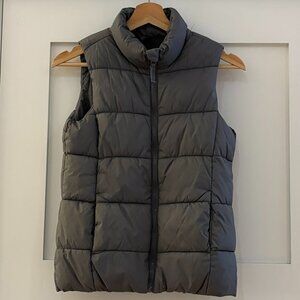 Old Navy Puffy Vest - Grey - Size 10-12